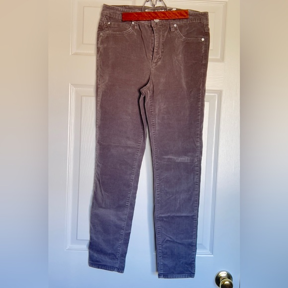 7 for all mankind grey corduroy jeans - high rise skinny -size 6 - Picture 6 of 6